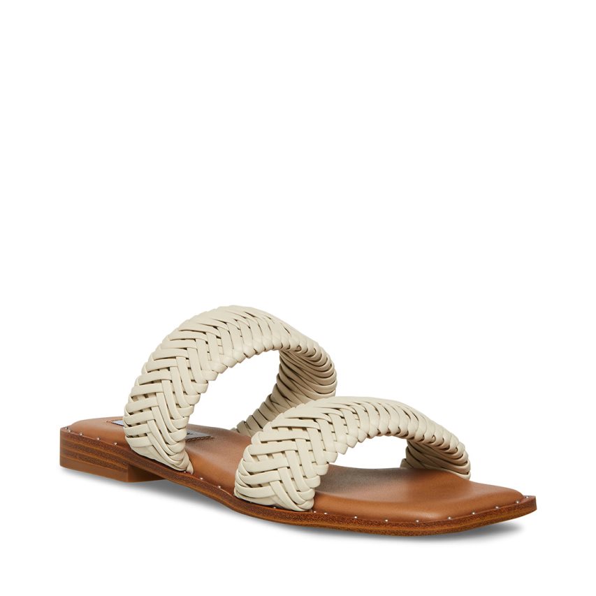 Sandalias Planas Steve Madden Sharyn Mujer Blancas | ES SW21E3